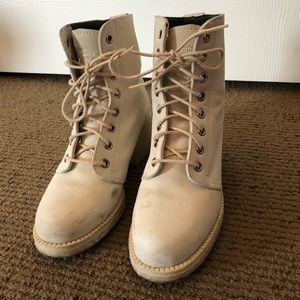 Roots Leather Heeled Boots